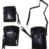 New Leather hand bag Mini bag Black handbag Unisex leather bag carry-on bag BNWT