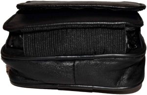 New Mini leather mens bag belt loop bag Black waist bag Business credit card nwt - Image 5