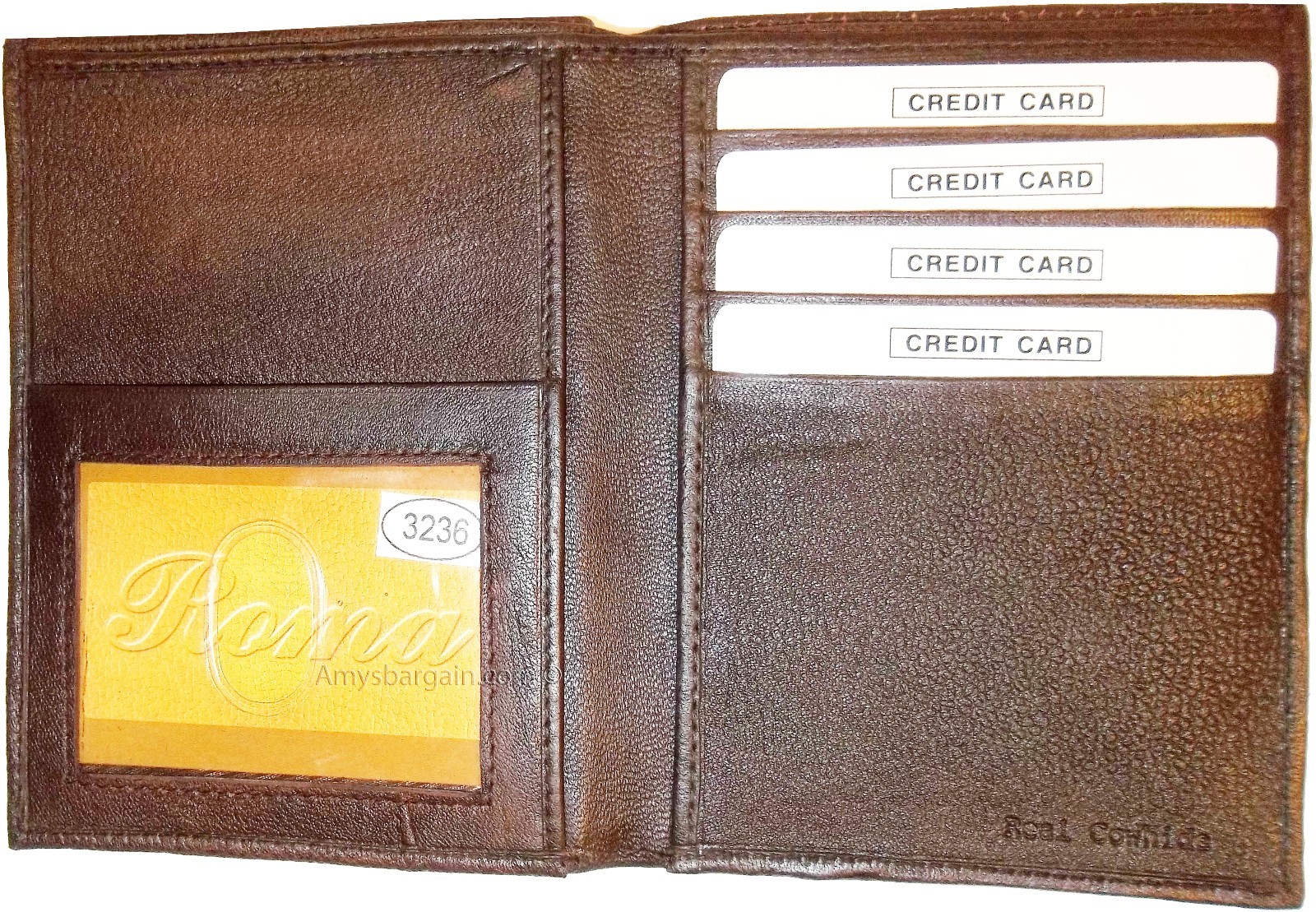 New Soft Leather passport case billfold wallet credit ATM card ID billfold bn. - Image 5