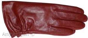 New women's Leather Gloves, Winter Gloves, Unbranded New Red Warm Leather Gloves - Image 4