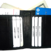 New women's soft leather Bi fold wallet, 2 billfold 12 Credit Card Brown wallet