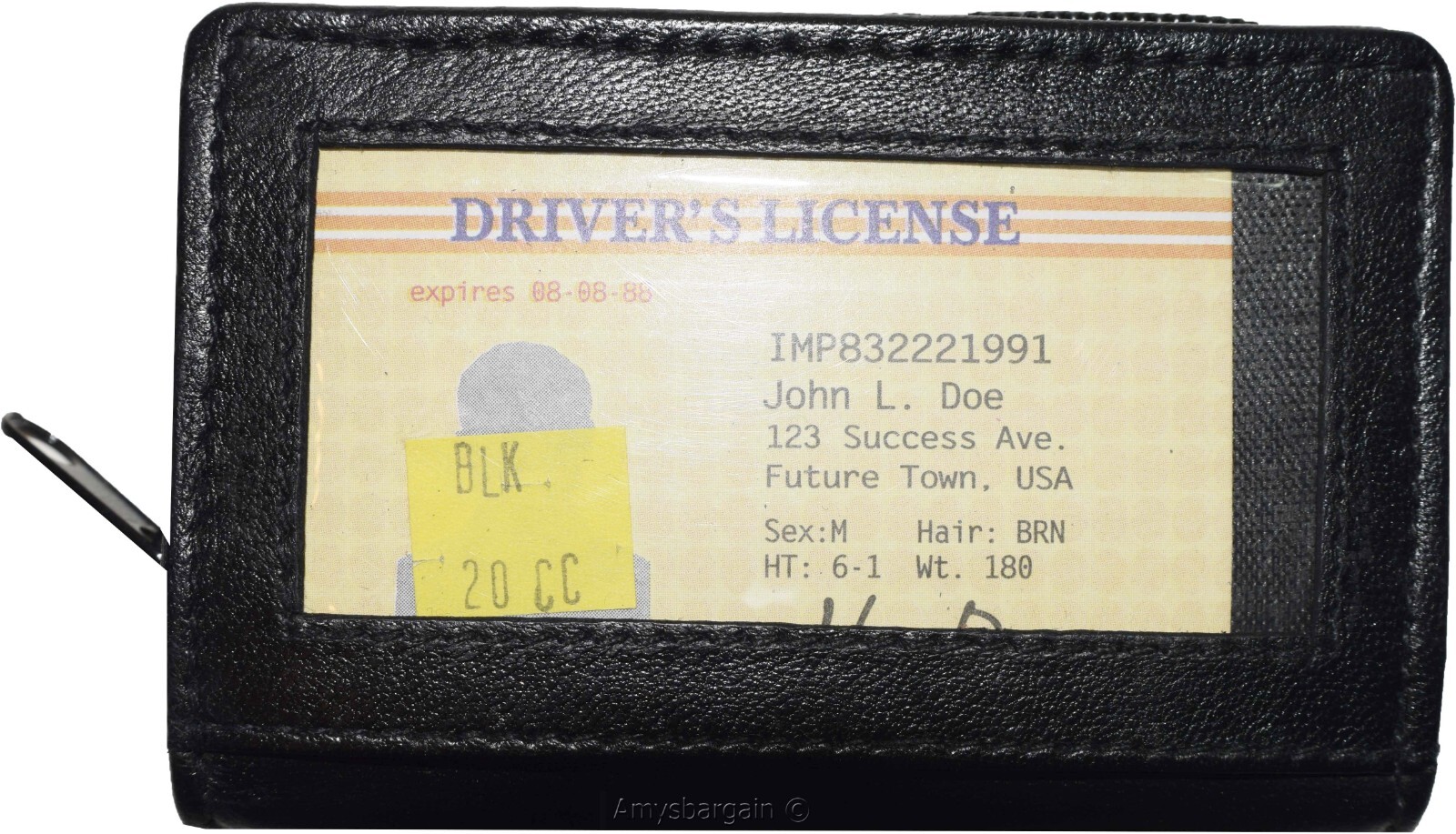 RFID Zip Around Leather Business Card ID Credit card picture case 30 card slots - Image 3