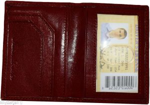 RFID leather business credit card case crocodile skin printed transparent ID new - Image 8