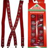Santa Claus suspenders Christmas gift item x-mas gift suspenders clip on waist