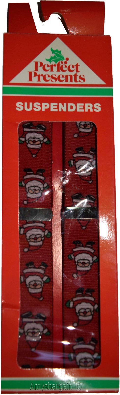Santa Claus suspenders Christmas gift item x-mas gift suspenders clip on waist - Image 10