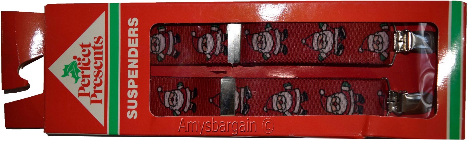 Santa Claus suspenders Christmas gift item x-mas gift suspenders clip on waist - Image 4