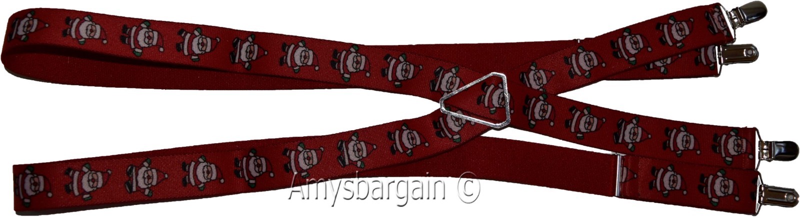 Santa Claus suspenders Christmas gift item x-mas gift suspenders clip on waist - Image 8