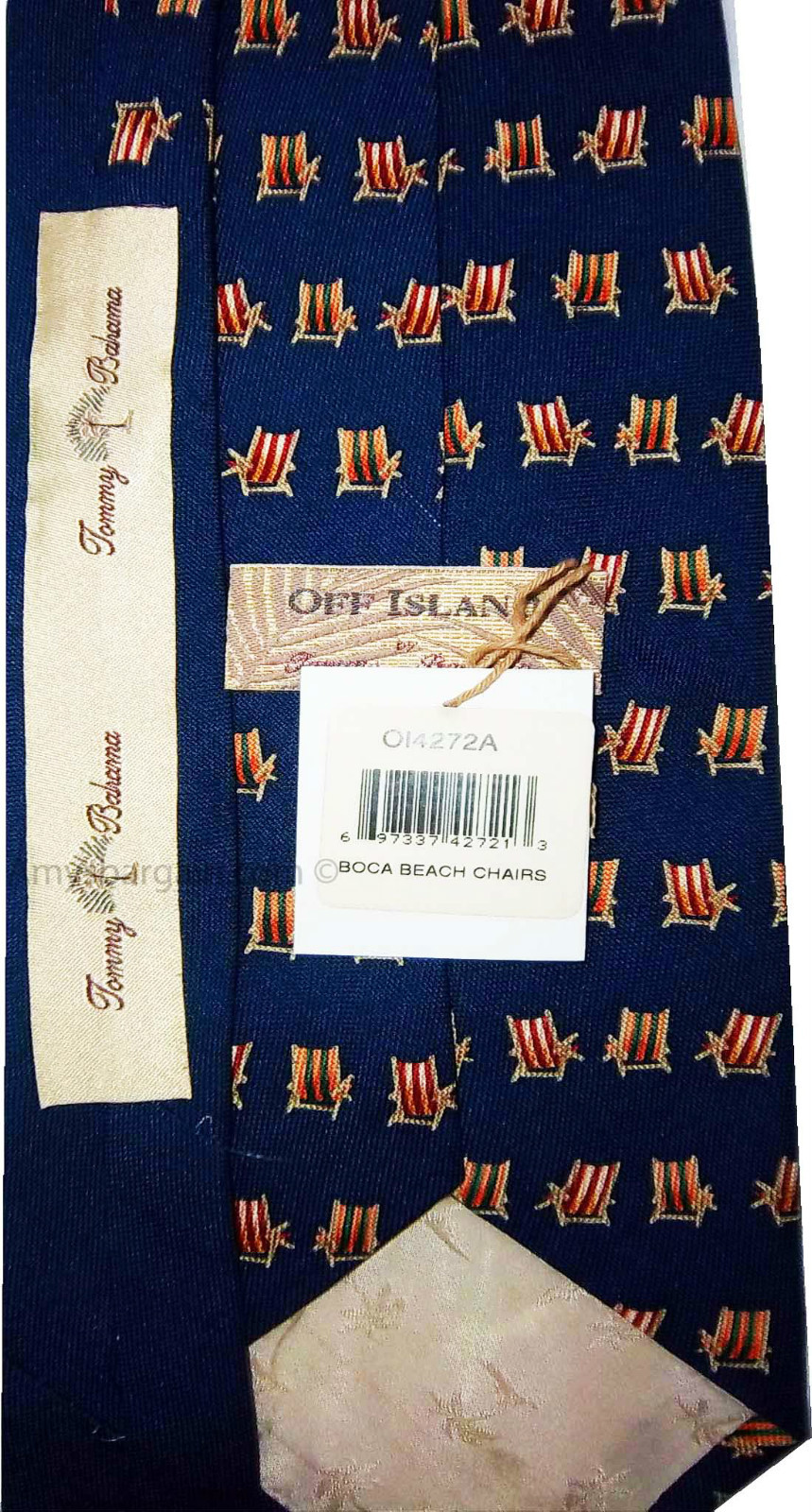 Tommy Bahama man’s neck wear 100% Silk Designer tie Made in USA BN. new Neck tie - Image 4