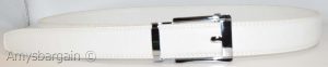 Leather dress belt track line belt Automatic Lock new transparent buckle up-43" - Image 29