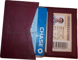 Men and women's leather business card id credit card case 30 plus card holder NW - Image 19