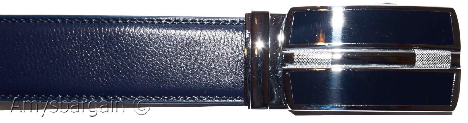 Men's Belt Auto-lock Type, dress belt easy adjust men's belt track bucke up 50" - Image 15