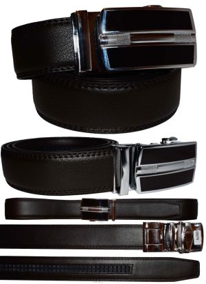 Men's Belt Auto-lock Type, dress belt easy adjust men's belt track bucke up 50" - Image 13