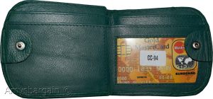 Women's leather wallet change purse 2 bill pockets coin case new ladies wallet - Image 22