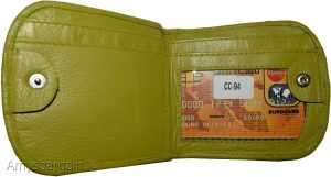 Women's leather wallet change purse 2 bill pockets coin case new ladies wallet - Image 25