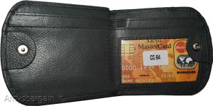 Women's leather wallet change purse 2 bill pockets coin case new ladies wallet - Image 21