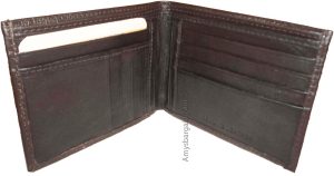 men's wallet bifold leather wallet 14 card 1 id 2 bill slots unbranded bn wallet - Image 14