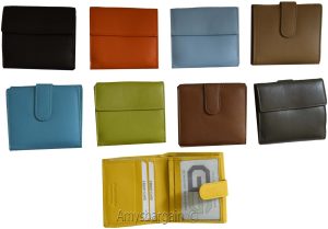 Woman's Wallet. Leather Wallet. 8 Cards ID Billfold Coin purse. wallet Br New. - Image 10