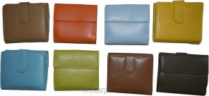 Woman's Wallet. Leather Wallet. 8 Cards ID Billfold Coin purse. wallet Br New. - Image 4