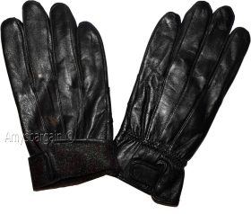 Women's leather gloves black warm winter gloves casual new leather gloves