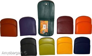 Women's leather wallet change purse 2 bill pockets coin case new ladies wallet - Image 12