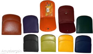 Women's leather wallet change purse 2 bill pockets coin case new ladies wallet - Image 14