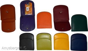 Women's leather wallet change purse 2 bill pockets coin case new ladies wallet - Image 15