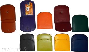 Women's leather wallet change purse 2 bill pockets coin case new ladies wallet - Image 20