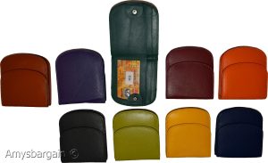 Women's leather wallet change purse 2 bill pockets coin case new ladies wallet - Image 8
