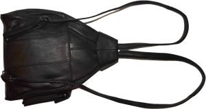 Women's small Leather backpack, Knapsack Black daypack small Black backpack #31 - Image 11