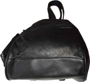 Women's small Leather backpack, Knapsack Black daypack small Black backpack #31 - Image 16