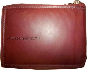 Zip around man's Leather wallet 9 credit card flip side ID window br new wallet - Image 11