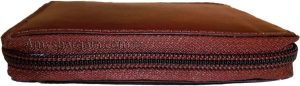 Zip around man's Leather wallet 9 credit card flip side ID window br new wallet - Image 12