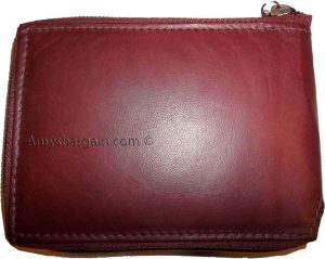 Zip around man's Leather wallet 9 credit card flip side ID window br new wallet - Image 10