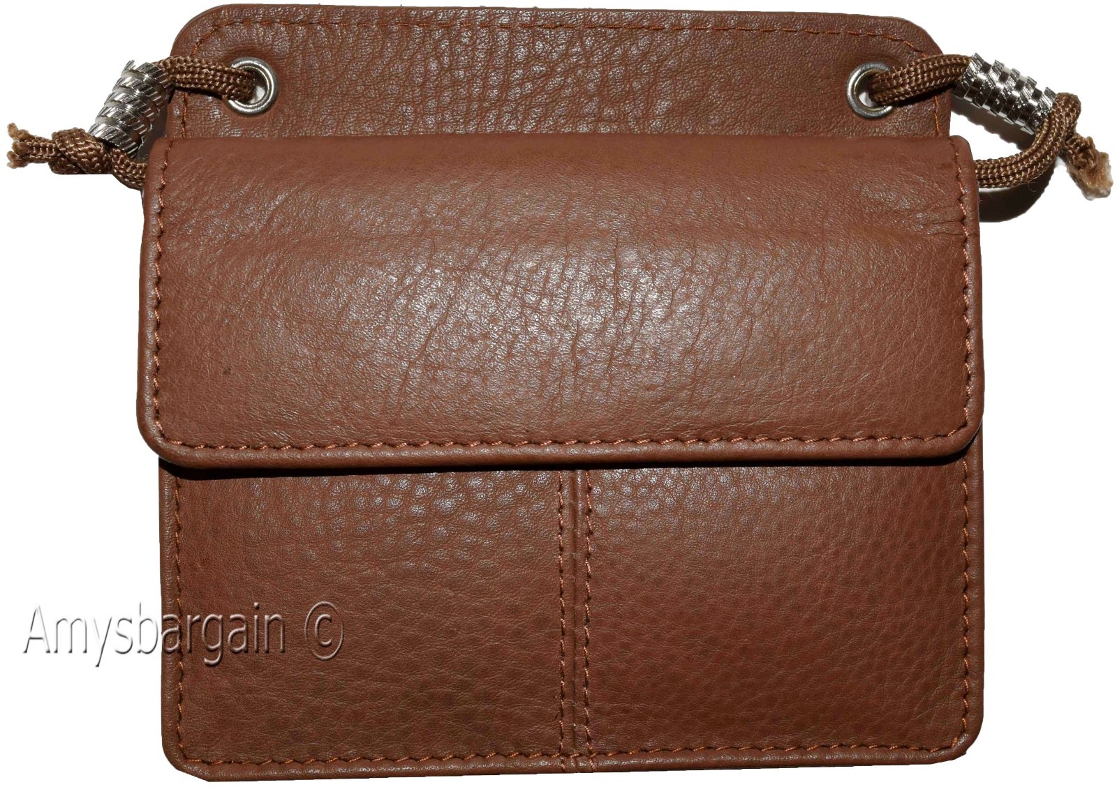 business card case card holder w/ neck string 30 business card clear id window - Image 10