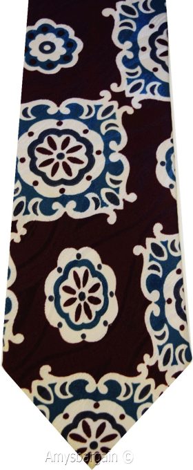 guess necktie 100% silk tie neck wear made in USA new designer tie.