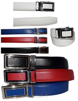 leather belt men's belt quick lock belt auto lock belt dress/casual belt to 50" - Image 5