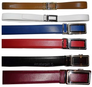 leather belt men's belt quick lock belt auto lock belt dress/casual belt to 50" - Image 6
