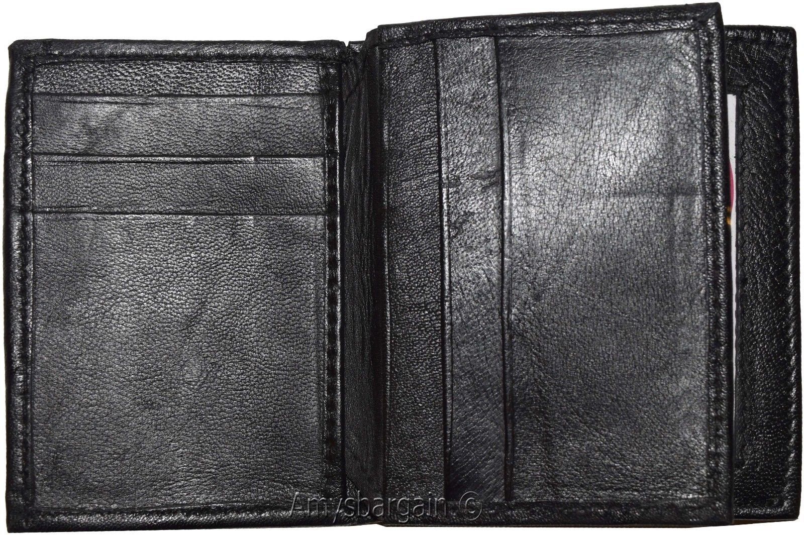 leather business black card credit case 12 cards 3 id new credit card holder #74 - Image 5