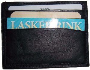 leather business card 7 credit card black genuine leather id card holder id slot - Image 12