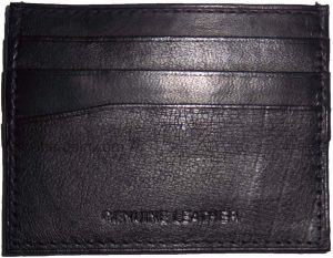 leather business card 7 credit card black genuine leather id card holder id slot - Image 7