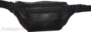 leather waist pouch black pouch waist bag leather bag fanny pack brand new bag - Image 11