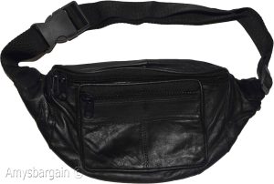 leather waist pouch black pouch waist bag leather bag fanny pack brand new bag - Image 7