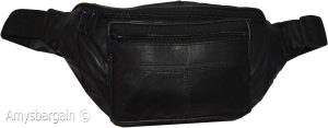 leather waist pouch black pouch waist bag leather bag fanny pack brand new bag - Image 8