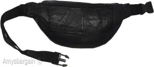 leather waist pouch black pouch waist bag leather bag fanny pack brand new bag - Image 10