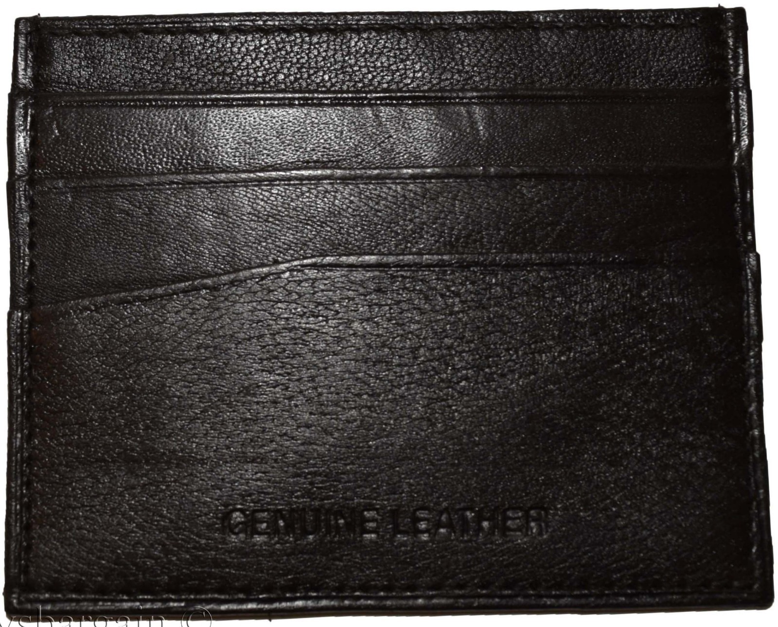 lot of 2 new leather business card case 7 credit card id card new tan card case - Image 5