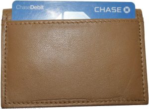 lot of 2 new leather business card case, brown/beige credit card id leather case - Image 13