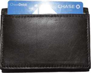 lot of 2 new leather business card case, brown/beige credit card id leather case - Image 7
