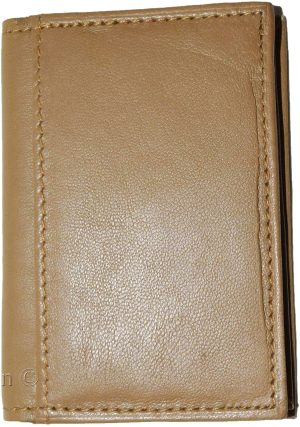 lot of 2 new leather business card case, brown/beige credit card id leather case - Image 10