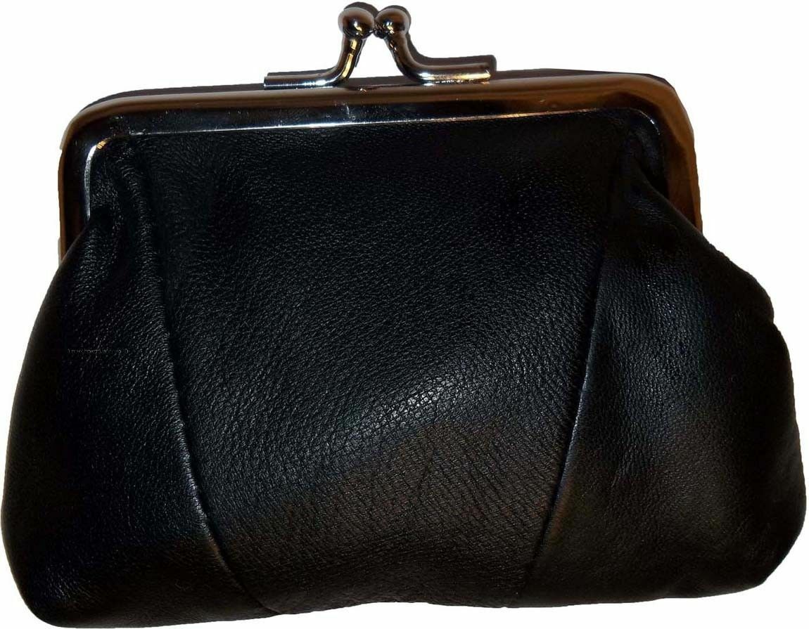 lot of 2 new women's leather change purse coin bag wallet bag hand coin case bn. - Image 9