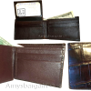 lot of 3 crocodile skin printed leather man's bifold wallet id 2 bill slots new